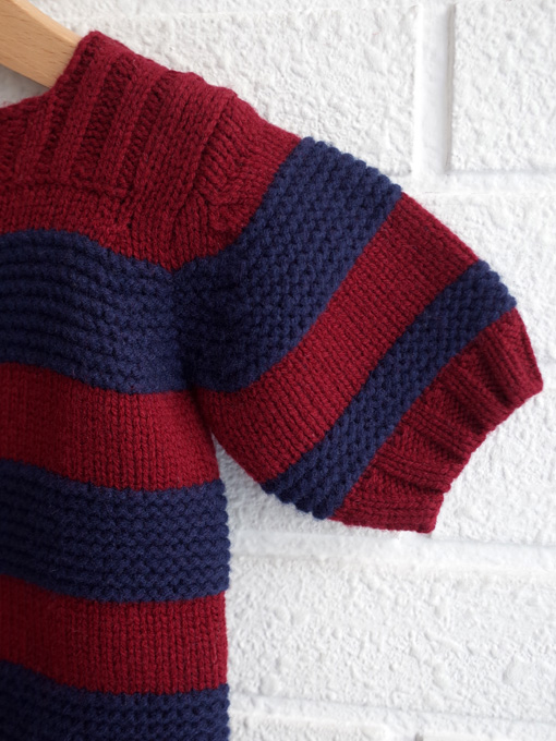 bonpoint ワイドボーダー半袖ニットプルオーバー OTTI オッティ パリや  