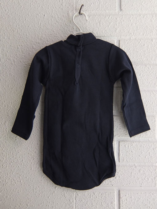 フランス子供服 PETIT BATEAU プチバトー 裏起毛タートルネック長袖ボディ