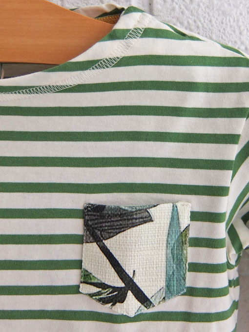 スペイン子供服 NANOS スペイン王室御用達高級子供服 ボーダー長袖Tシャツ