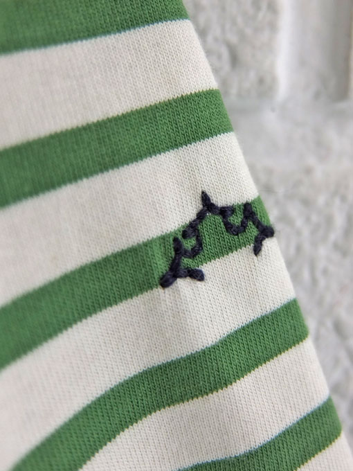 スペイン子供服 NANOS スペイン王室御用達高級子供服 ボーダー長袖Tシャツ
