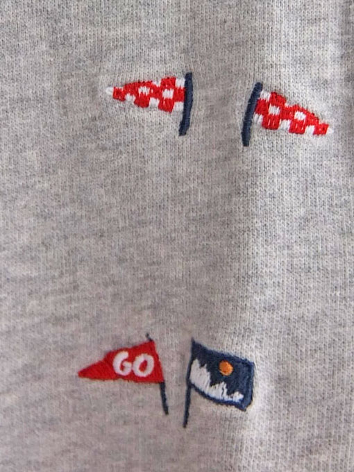フランス子供服 emile et ida エミールエイダ 刺繍スウェットトレーナー