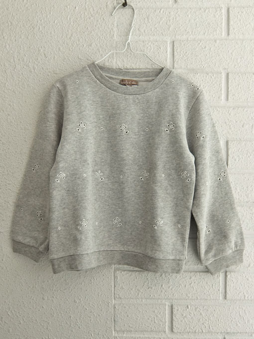 フランス子供服 emile et ida エミールエイダ 刺繍スウェットトレーナー