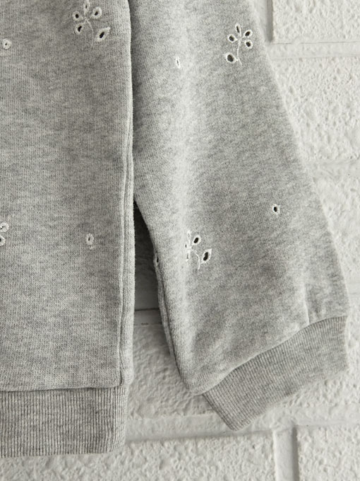 フランス子供服 emile et ida エミールエイダ 刺繍スウェットトレーナー