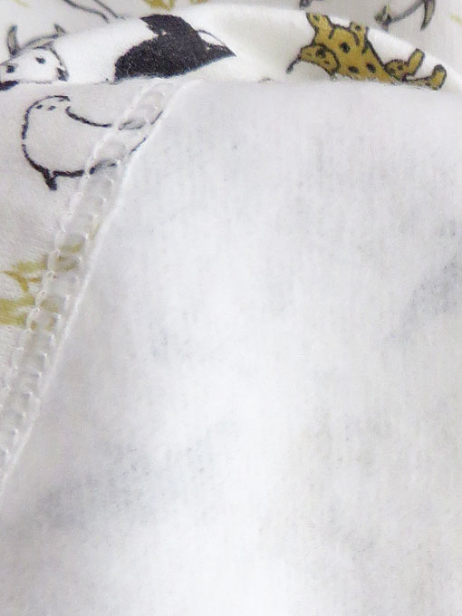 フランス子供服 PETIT BATEAU プチバトー 裏起毛プリント長袖パジャマ