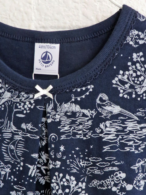 プチバトー PETIT BATEAU チュビック動物プリント長袖パジャマ OTTI ...