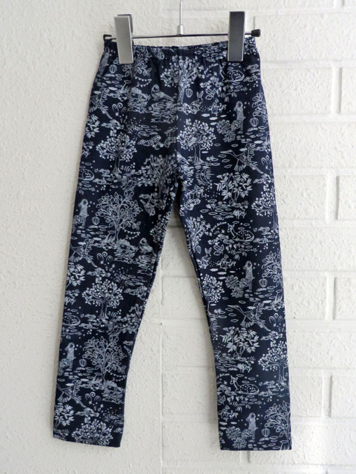 [18AW]petit bateau　 チュビック動物プリント長袖パジャマ（ネイビー） ［6才］