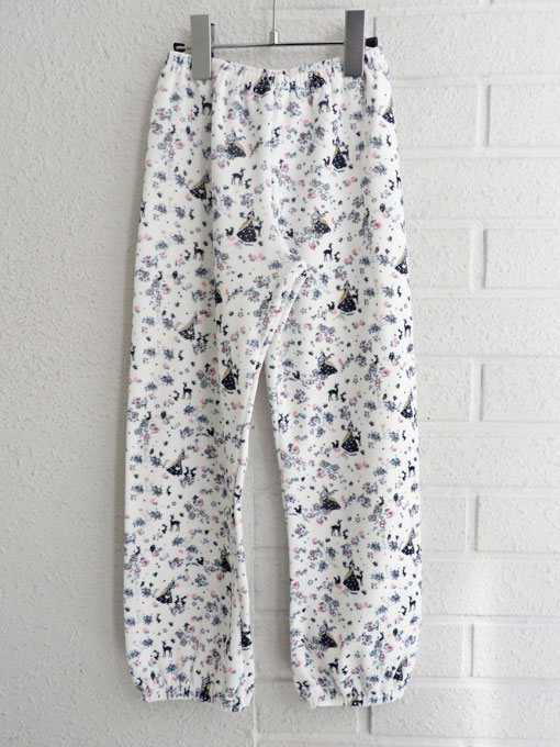 フランス子供服 PETIT BATEAU プチバトー ベロアプリント長袖パジャマ