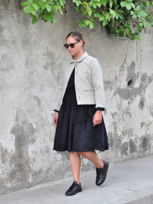 le vestiaire de jeanne VDJ Collection Jacket, wool tourterelle wool drap 厚地 ウールジャケットOTTI オッティ パリやイタリア、ベルギーのインポート子供服、インポートセレクトショップ