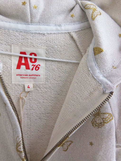 ベルギー子供服 AMERICAN OUTFITTERS アメリカンアウトフィッターズ AO76 バラフライパーカー
