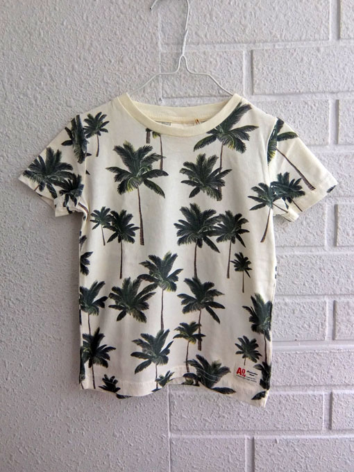 ベルギー子供服 AMERICAN OUTFITTERS アメリカンアウトフィッターズ AO76 ヤシの木プリントTシャツ