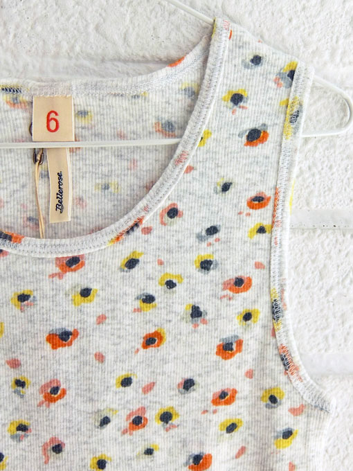 ベルギー子供服 bellerose kids ベルローズキッズ ガールズ 小花柄リブタンクトップ