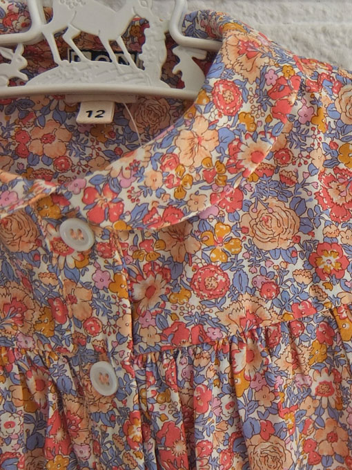 フランス子供服 BONTON ボントン リバティプリントワンピース