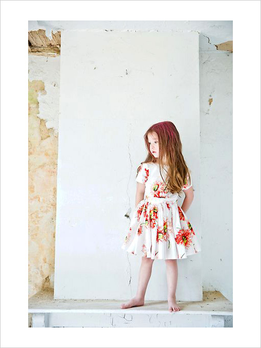ベルギー子供服 morley kids フラワープリントワンピース