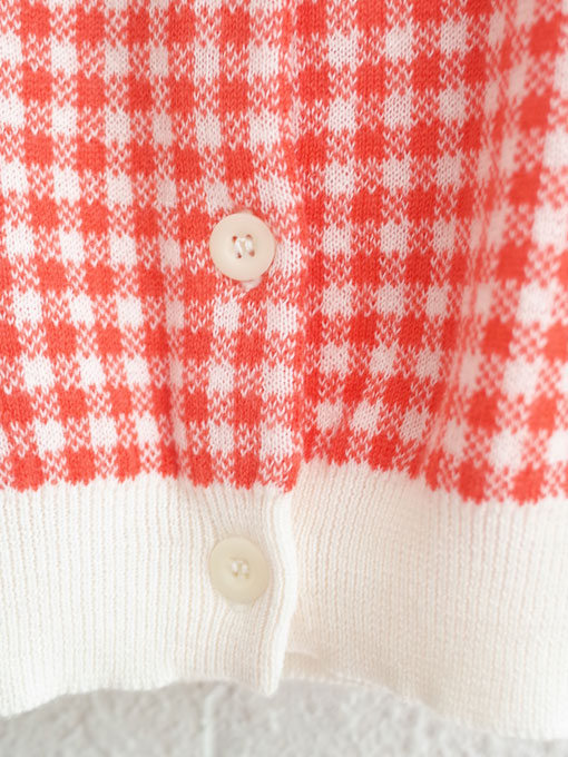 ベルギー子供服 morley kids チェックカーディガン