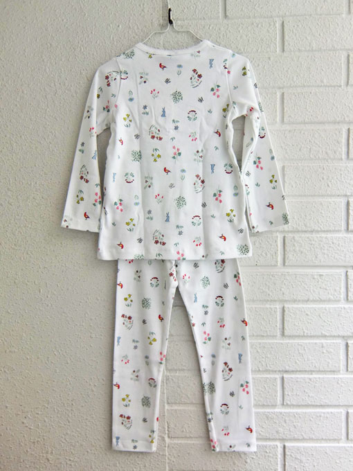 フランス子供服 PETIT BATEAU プチバトー プリント長袖パジャマ