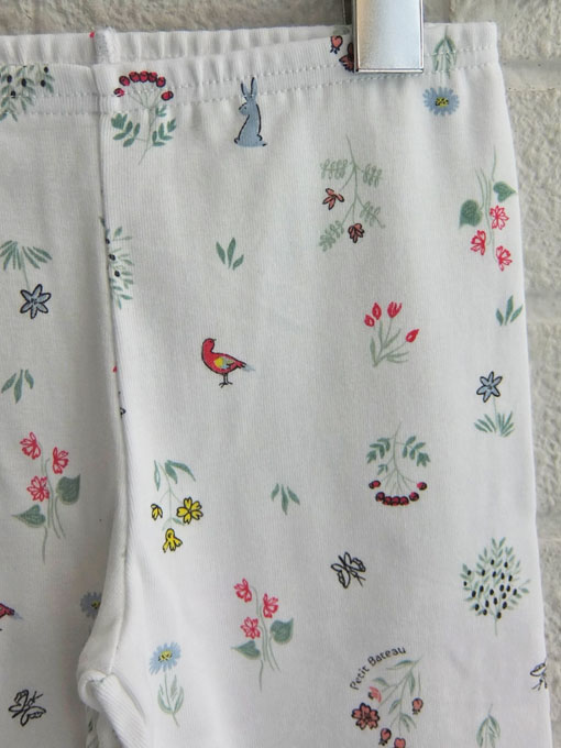 フランス子服 PETIT BATEAU プチバトー プリント長袖パジャマ