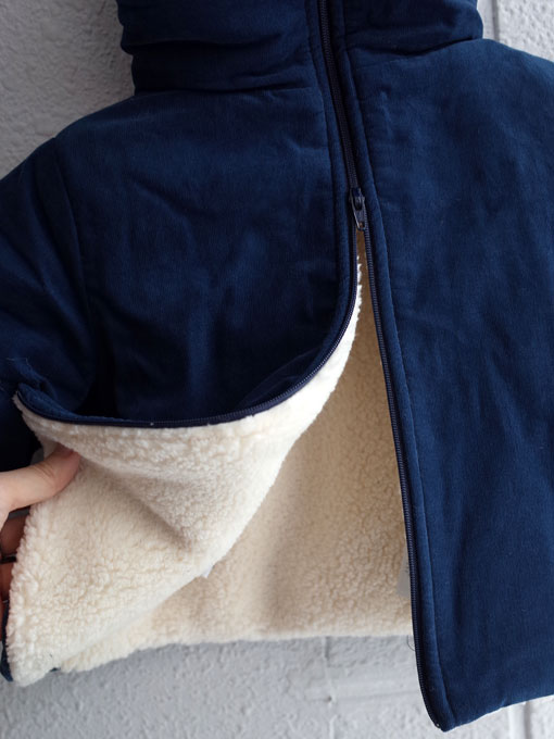 フランス子供服 BONTON 2019AW 細コーデュロイ裏ボアベビージャケット