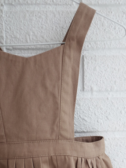 CARAMEL キャラメル Thalassa Pinafore, Balsam Green エプロンドレス エプロンワンピース