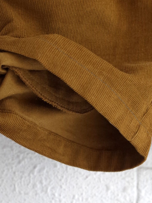 CARAMEL キャラメル Alastor Bermudas, Mustard コーディロイバミューダパンツ