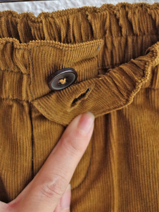 CARAMEL キャラメル Alastor Bermudas, Mustard コーディロイバミューダパンツ
