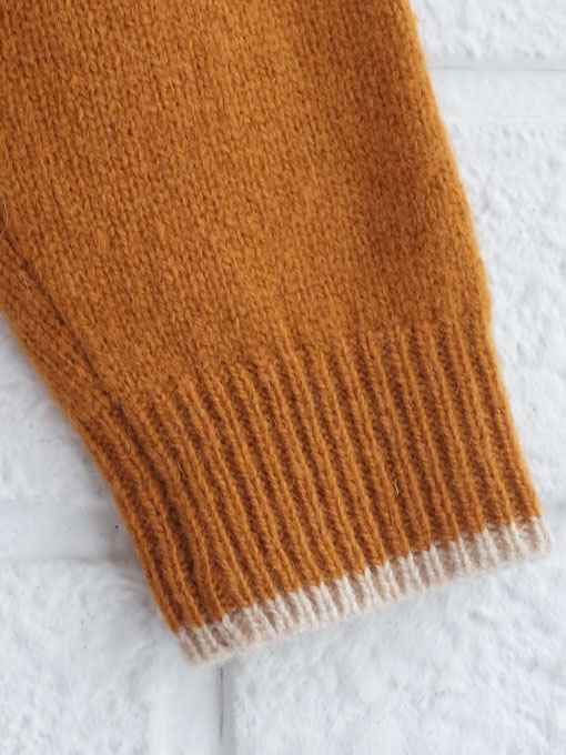CARAMEL キャラメル Hermione Cardigan, Mustard ニットカーディガン