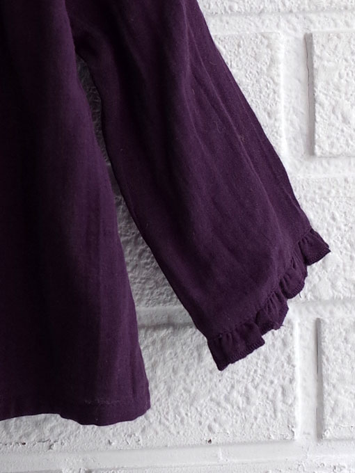 CARAMEL キャラメル Danae baby Blouse, Aubergine ベビーブラウス