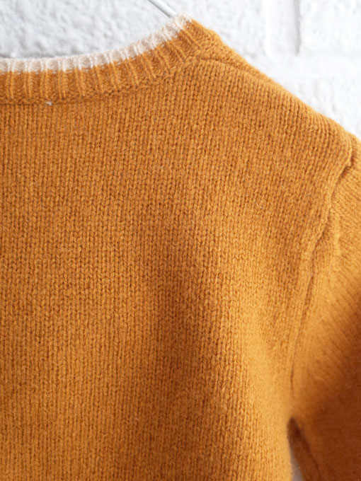 CARAMEL キャラメル Hermione Baby Cardigan, Mustard ベビーニットカーディガン