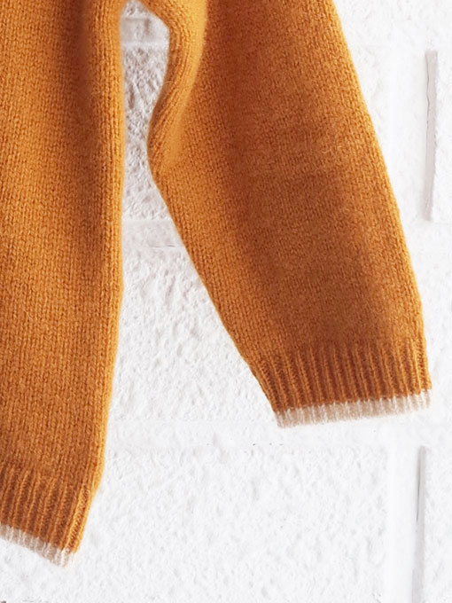 CARAMEL キャラメル Hermione Baby Cardigan, Mustard ベビーニットカーディガン