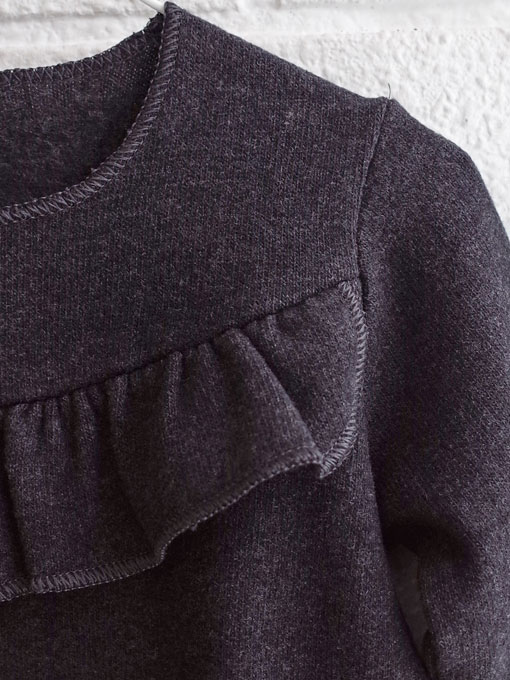 イタリア子供服 OLIVE フリルコットンフリーストップス