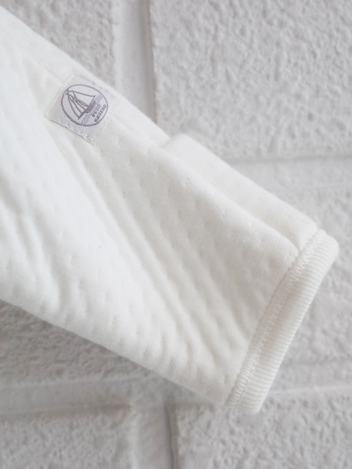 petit bateau プチバトー チュビックキルティングフード付きロンパース