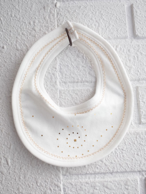 petit bateau プチバトー スタイ付きベロアロンパース
