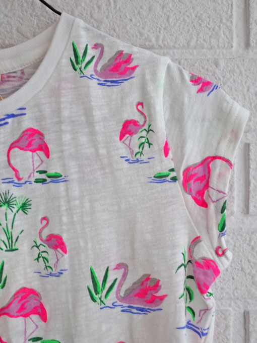 ベルギー子供服 AMERICAN OUTFITTERS アメリカンアウトフィッターズ AO76 フラミンゴ柄Tシャツ