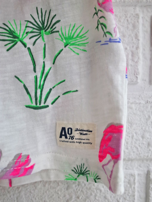 ベルギー子供服 AMERICAN OUTFITTERS アメリカンアウトフィッターズ AO76 フラミンゴ柄Tシャツ
