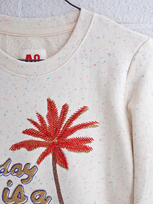 ベルギー子供服 AMERICAN OUTFITTERS アメリカンアウトフィッターズ AO76 ヤシの木トレーナー