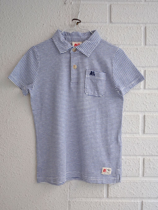 ベルギー子供服 AMERICAN OUTFITTERS アメリカンアウトフィッターズ AO76 ボーダーリネン混ポロシャツ