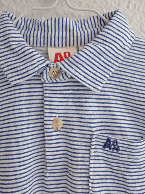 ベルギー子供服 AMERICAN OUTFITTERS アメリカンアウトフィッターズ AO76 ボーダーリネン混ポロシャツ