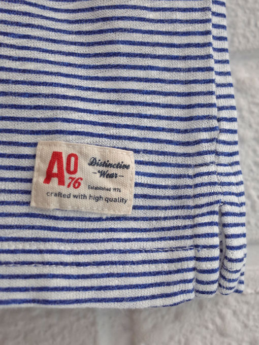 ベルギー子供服 AMERICAN OUTFITTERS アメリカンアウトフィッターズ AO76 ボーダーリネン混ポロシャツ
