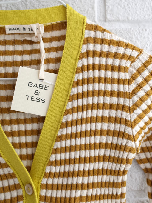 イタリア子供服　BABE&TESS　ベイブアンドテス　ボーダーカーディガン