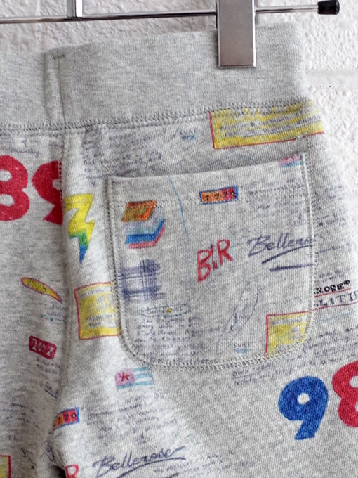 ベルギー子供服 bellerose kids ベルローズキッズ ボーイズ プリントスウェットバミューダ