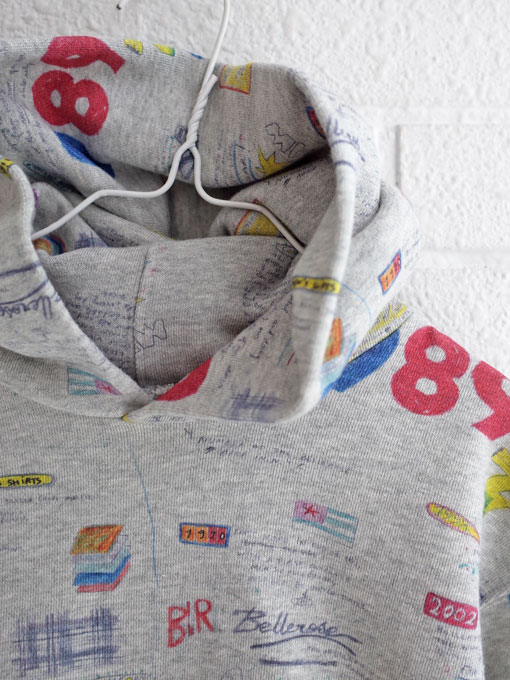 ベルギー子供服 bellerose kids ベルローズキッズ ボーイズ プリントフードスウェットパーカー