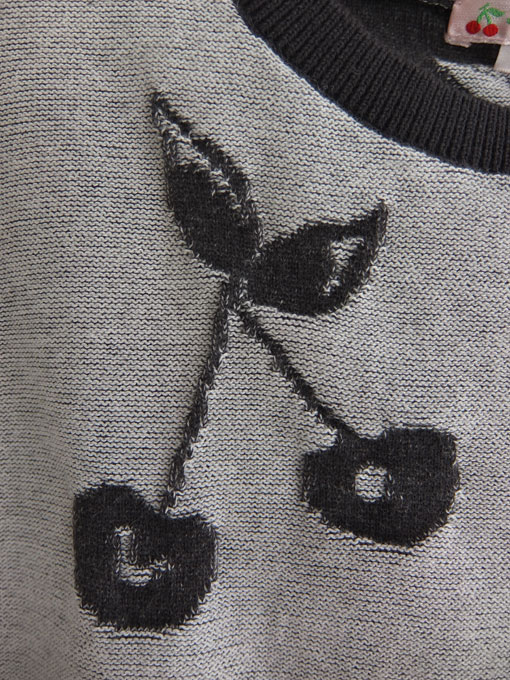 フランス子供服 bonpoint ボンポワン チェリーニットプルオーバー