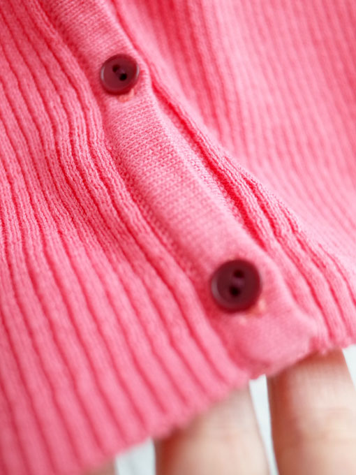 CARAMEL キャラメル caramel baby&child Zenobia Baby Cardigan, Teal ベビーコットンリブカーディガン