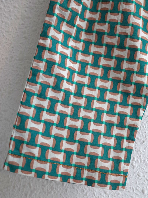 CARAMEL キャラメル caramel baby&child Magnolia Baby Trouser, Emerald Geo ベビープリントパンツ