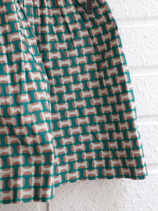 CARAMEL キャラメル caramel baby&child Cyclamen Dress, Emerald Geo プリントワンピース