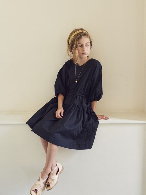 CARAMEL キャラメル caramel baby&child Cyclamen Dress, Black ワンピース