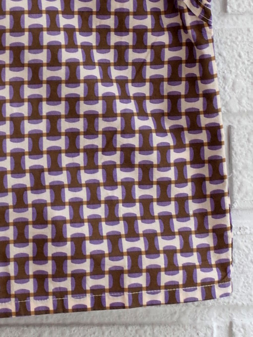 CARAMEL キャラメル caramel baby&child Lavender Top, Lilac Geo Print プリントノースリーブブラウス