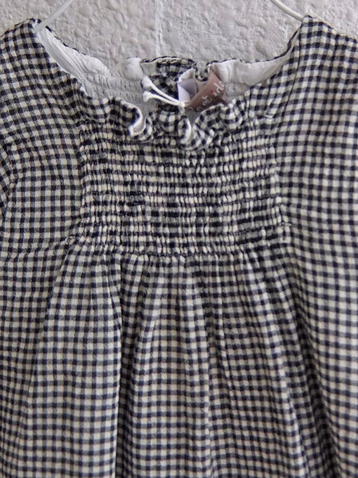 emile et ida エミールエイダ フランス子供服 ベビー ギンガムベビードレス