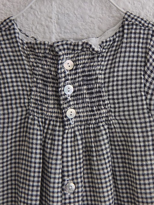 emile et ida エミールエイダ フランス子供服 ベビー ギンガムベビードレス