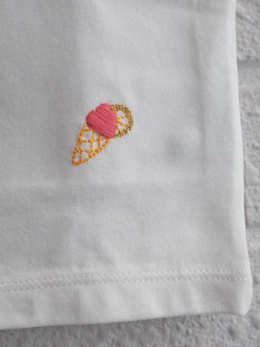 emile et ida エミールエイダ フランス子供服 ベビー バカンス刺繍Tシャツ