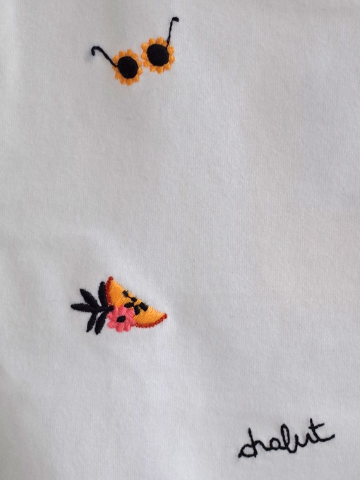 emile et ida エミールエイダ フランス子供服 ベビー バカンス刺繍Tシャツ